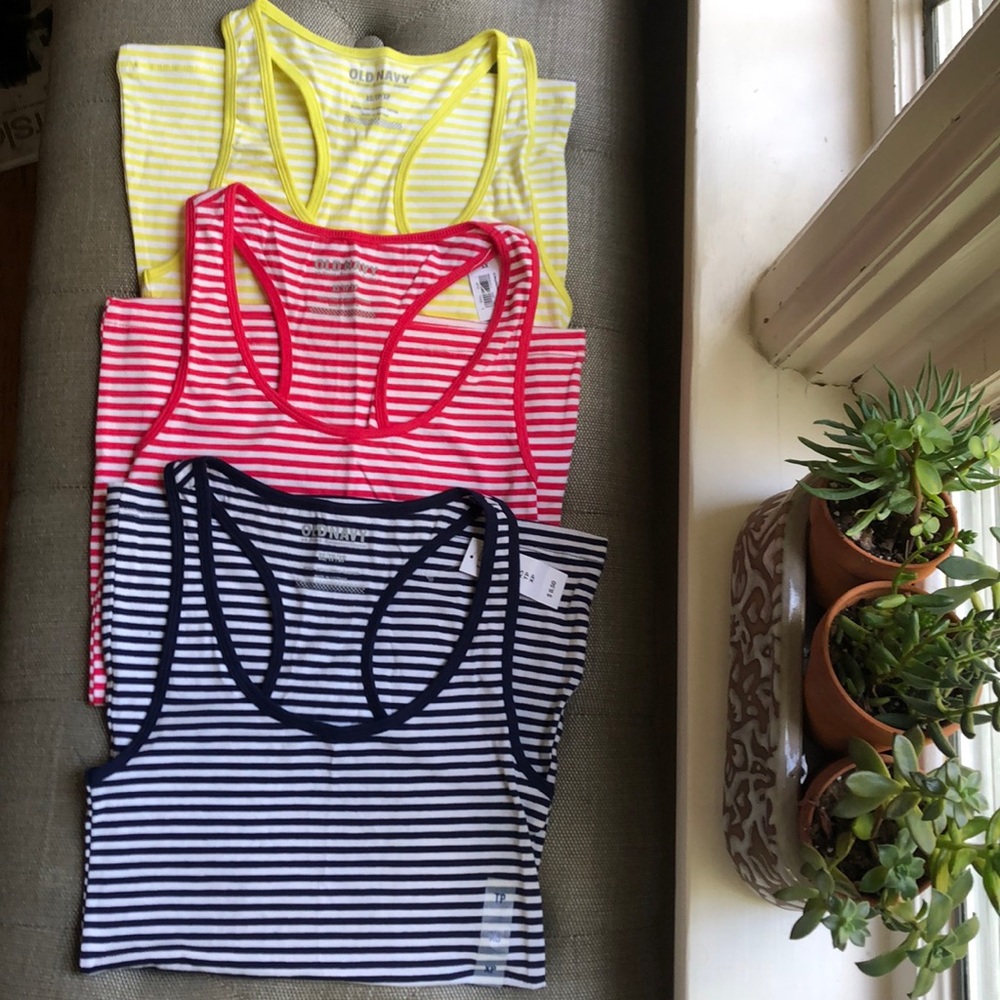 NEW Racer Back Tank Tops (Set of 3) size XS